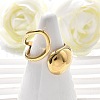 304 Stainless Steel Cuff Rings for Women RJEW-A063-01A-G-2