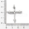 Rack Plating Brass Micro Pave Cubic Zirconia Pendants KK-Q786-03P-3