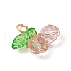 Cherry Glass Pendants PALLOY-JF03470-05-3