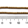 Electroplated Non-magnetic Hematite Beads Strands G-P571-A01-01A-4