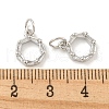 Rack Plating Brass Micro Pave Clear Cubic Zirconia Pendants KK-B093-07P-3