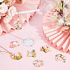 SUNNYCLUE 20Pcs 10 Style Rack Plating Alloy Enamel Pendants ENAM-SC0003-25-4