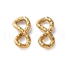 304 Stainless Steel Textured Infinity Linking Rings STAS-R164-03G-02-1