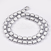 Electroplate Non-magnetic Synthetic Hematite Beads Strands G-P367-J-01-1