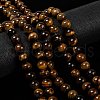 Natural Grade AB Tiger Eye Round Beads Strands X-G-O047-02-10mm-4