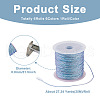 Beadthoven 6Rolls 6 Colors 12-Ply Polyester Cords OCOR-BT0001-05-3