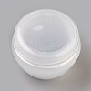 10g PP Plastic Portable Mushroom Cream Jar MRMJ-WH0023-01B-2