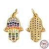 925 Sterling Silver Micro Pave Cubic Zirconia Pendants STER-I010-33G-3