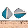 Transparent Resin & Wood Pendants RESI-T057-55A-3