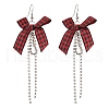 Polyester Dangle Earrings EJEW-JE06222-2