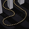 Rack Plating Brass Ball Chain Necklaces for Women NJEW-A035-04G-02-3