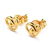 Vacuum Plating 304 Stainless Steel Stud Earring for Women STAS-D087-16G-1