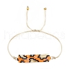 Friendship Leopard Print Loom Pattern Miyuki Seed Beads Bracelets for Women BJEW-C011-42A-2