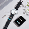 GOMAKERER 2Sets 2 Styles Alloy Watch Band Clasps FIND-GO0002-90-4