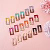 Beadthoven 22Pcs 11 Colors Resin & Walnut Wood Pendants RESI-BT0001-10-3