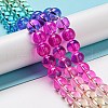 Dyed & Heated Synthetic Quartz Beads Strands G-P502-01C-04-3