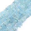 Natural Aquamarine Beads Strands X-G-P332-75-1