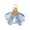 Dyed Glass Pendants PALLOY-MZ00658-3