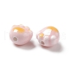 Handmade Printed Porcelain Beads PORC-F006-01A-3