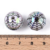 UV Plating Opaque Acrylic Beads OACR-T028-69B-3