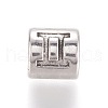 Alloy European Beads PALLOY-WH0065-20AS-2