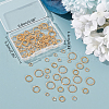   100Pcs 5 Styles Brass Open Jump Rings KK-PH0006-21-4