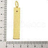 Real 18K Gold Plated Brass Micro Pave Cubic Zirconia Pendants KK-R159-07D-G-3