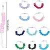 11Pcs 11 Colors Plastic Beaded Golf Score Counters AJEW-DR00003-2