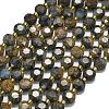 Natural Glaucophane Beads Strands G-C116-A29-02-2