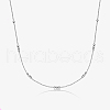 925 Sterling Silver Cable Chain Necklaces UD3650-4-1