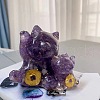 Gold Foil Resin Fortune Cat Display Decoration PW-WG49439-08-1