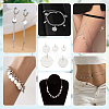  50Pcs 5 Styles 304 & 201 Stainless Steel Flat Round Tag Charms STAS-NB0001-93-6