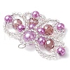 Seed Beads & Glass Pearl Beaded Charms PALLOY-MZ00336-03-4