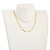 Brass Curb Chain Necklaces NJEW-JN03032-01-4