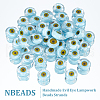  1 Strand Handmade Evil Eye Lampwork Beads Strands LAMP-NB0001-69-4
