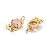 Eco-friendly Brass Micro Pave Clear Cubic Zirconia Pendants KK-D080-35G-2