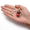 Handmade Printed Porcelain Beads PORC-MSMC0003-04-4