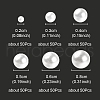 300Pcs 6 Styles No Hole ABS Plastic Imitation Pearl Round Beads MACR-YW0002-57-4