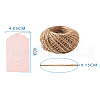 Jewelry Display Kraft Paper Price Tags and Jute Twine CDIS-TA0001-06D-14