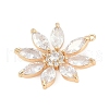 Brass Micro Pave Cubic Zirconia Pendants KK-Q026-12G-2