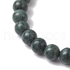 Natural Black Jade Beads Stretch Bracelets for Women BJEW-TA00603-3