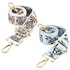   2Pcs 2 Colors Polyester Adjustable Folk Custom Bag Strap FIND-PH0001-54-1