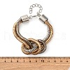 Iron Shake Chain Knotted Bracelets for Women BJEW-U042-01GP-3
