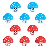 10Pcs 2 Colors Silicone Beads JX772A-1