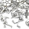 35Pcs 5 Styles Tibetan Style Zinc Alloy Pendants TIBEP-YW0001-95-1