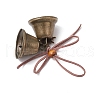 Iron Bell & Tibetan Style Alloy Pendant Decorations HJEW-JM03370-04-4
