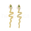 Alloy Rhinestone Stud Earrings EJEW-R021-02G-2