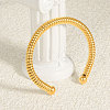 304 Stainless Steel Spring Cuff Bangles AL7031-2-2