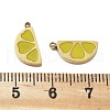 304 Stainless Steel Enamel Pendants STAS-D302-05G-3