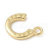 U-Shaped Brass Pendants KK-Q091-06G-2